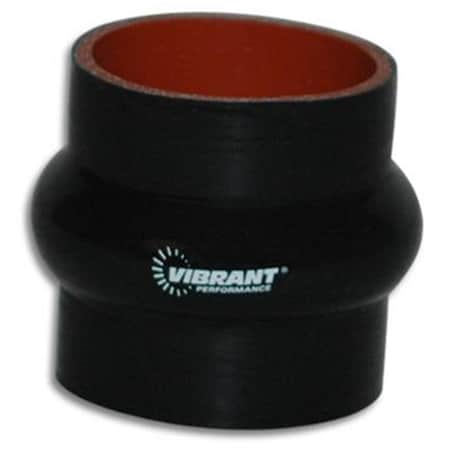 VIBRANT 4 Ply Reinforced Silicone Sleeve Connector- Black V32-2734